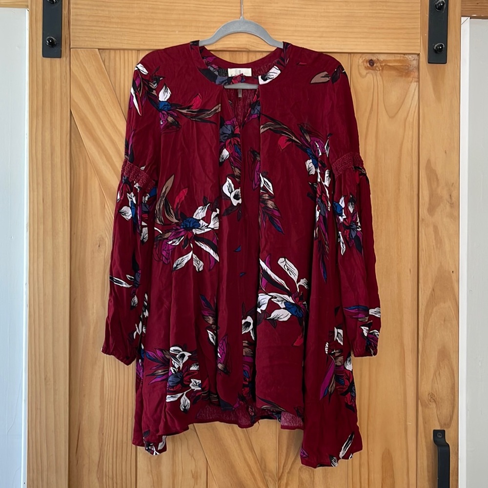 ETWO Floral Tunic | Size Small